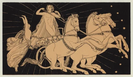 Die Nymphe Lampetia beschwert sich bei Apollo